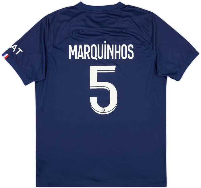 2022-23 Paris Saint-Germain Home Shirt Marquinhos #5 - 7/10 - (L)