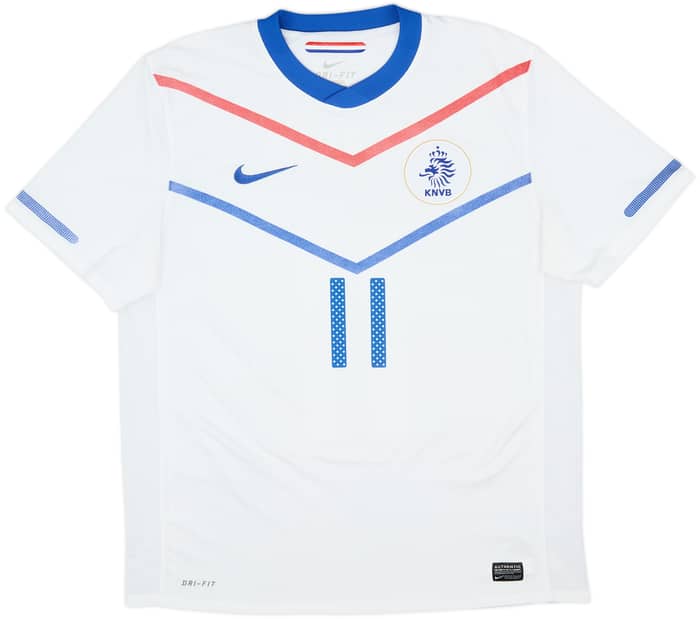 2010-11 Netherlands Away Shirt Robben #11 - 6/10 - (L)