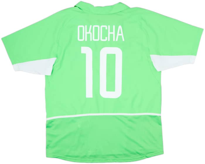 2002-04 Nigeria Home Shirt Okocha #10 - 8/10 - (L)