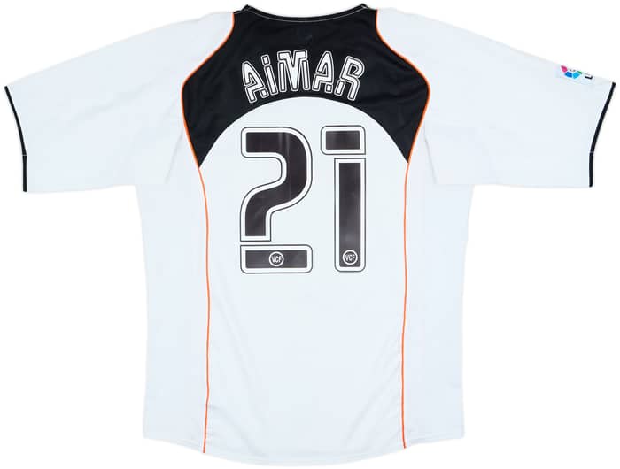 2004-05 Valencia Home Shirt Aimar #21 - 8/10 - (L)