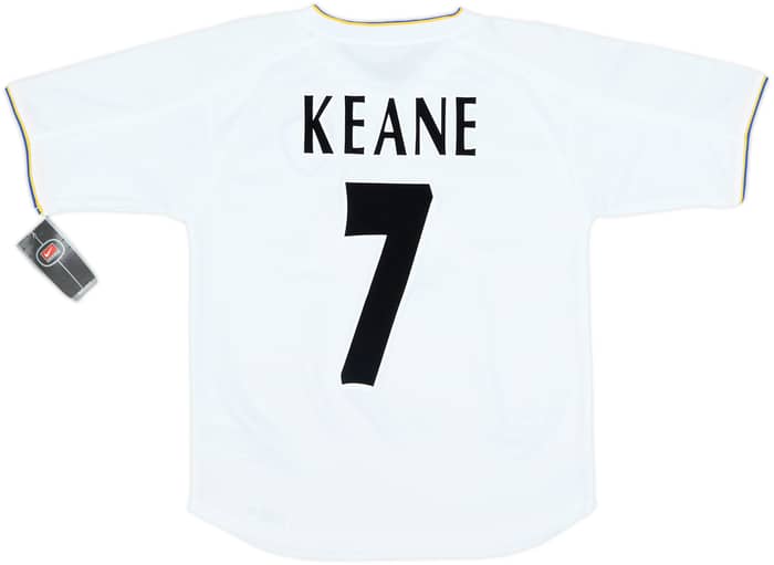 2000-02 Leeds United Home Shirt Keane #7 (L.Boys)