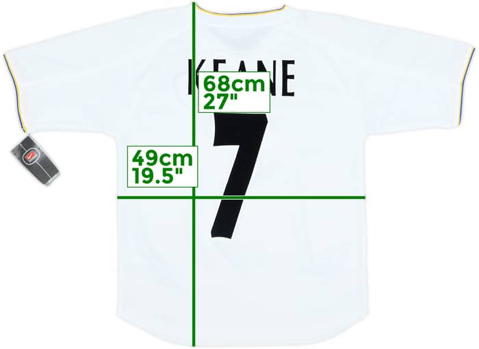 2000-02 Leeds United Home Shirt Keane #7 (L.Boys)