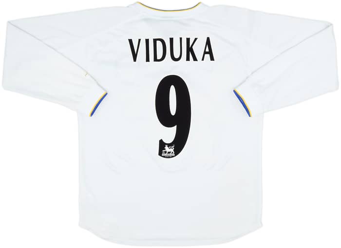 2000-02 Leeds United Home L/S Shirt Viduka #9 - 6/10 - (M)