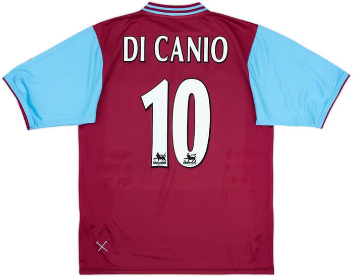 2001-03 West Ham Home Shirt Di Canio #10 - 7/10 - (L)