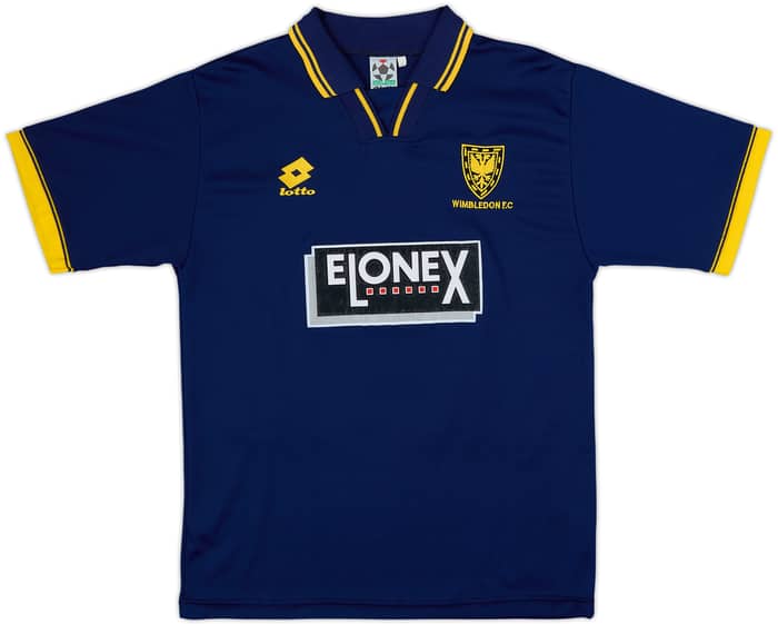 1996-97 Wimbledon Home Shirt Jones #4 - 8/10 - (S)