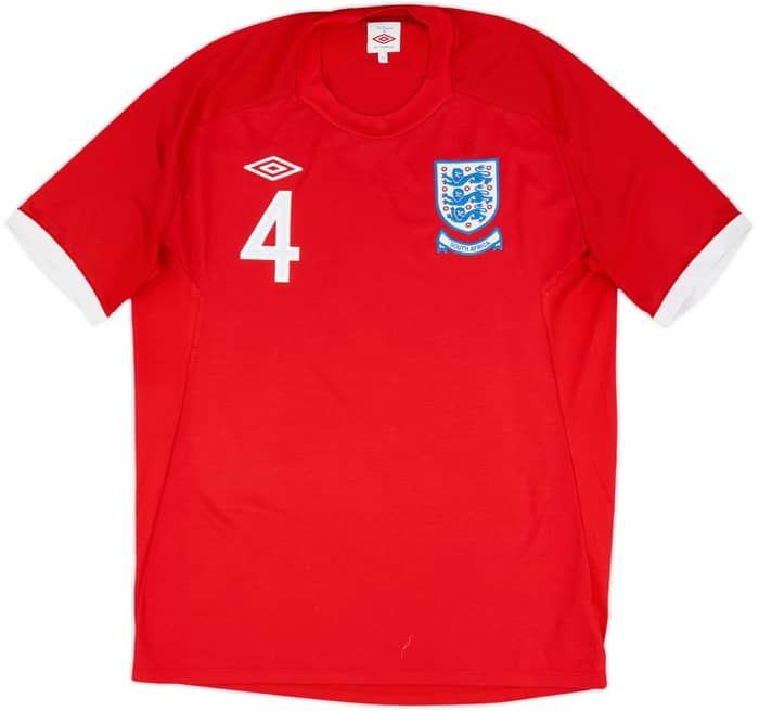 2010-11 England 'South Africa' Away Shirt Gerrard #4 - 7/10 - (L)