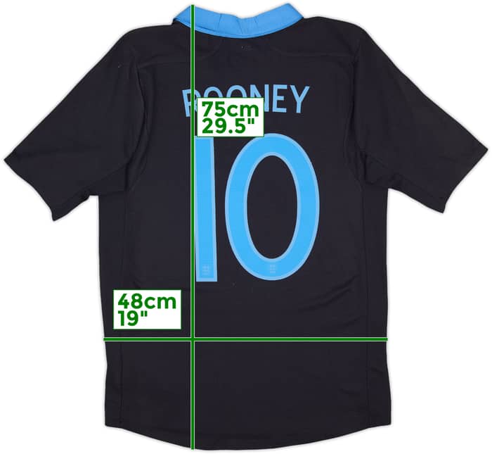 2011-12 England Away Shirt Rooney #10 - 8/10 - (M)