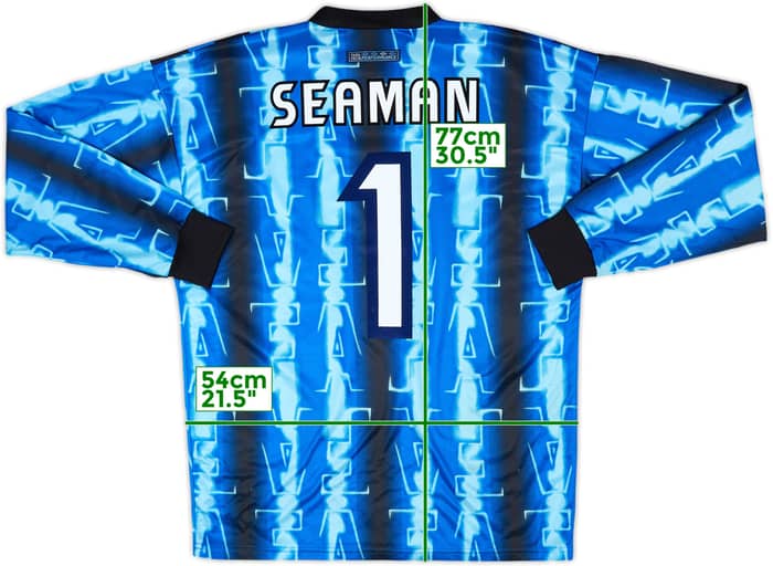 1998-99 England GK Shirt Seaman #1 - 8/10 - (M)