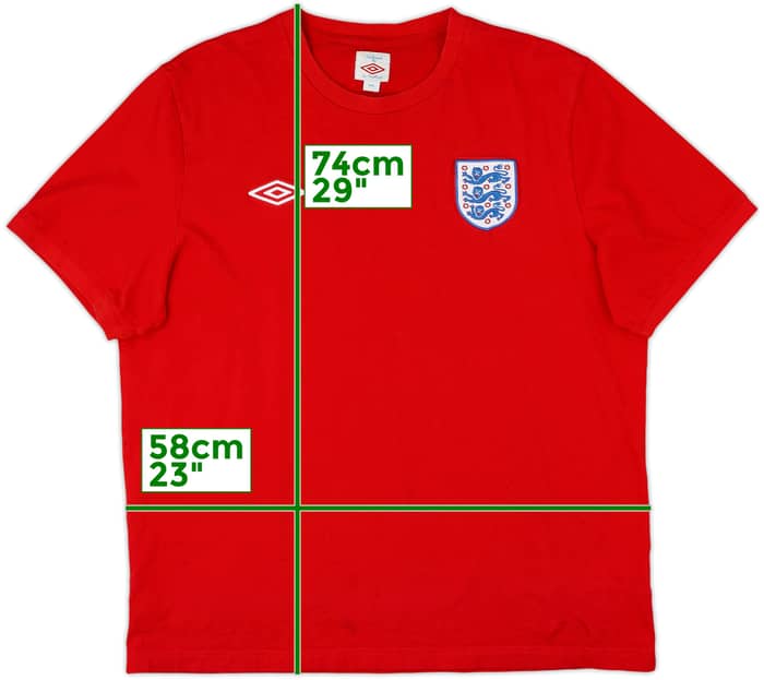 2010-11 England Umbro Cotton Tee - 8/10 - (XXL)