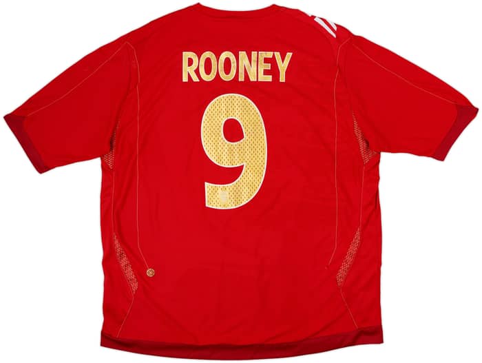 2006-08 England Away Shirt Rooney #9 - 6/10 - (XXL)