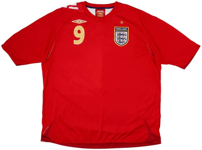 2006-08 England Away Shirt Rooney #9 - 6/10 - (XXL)