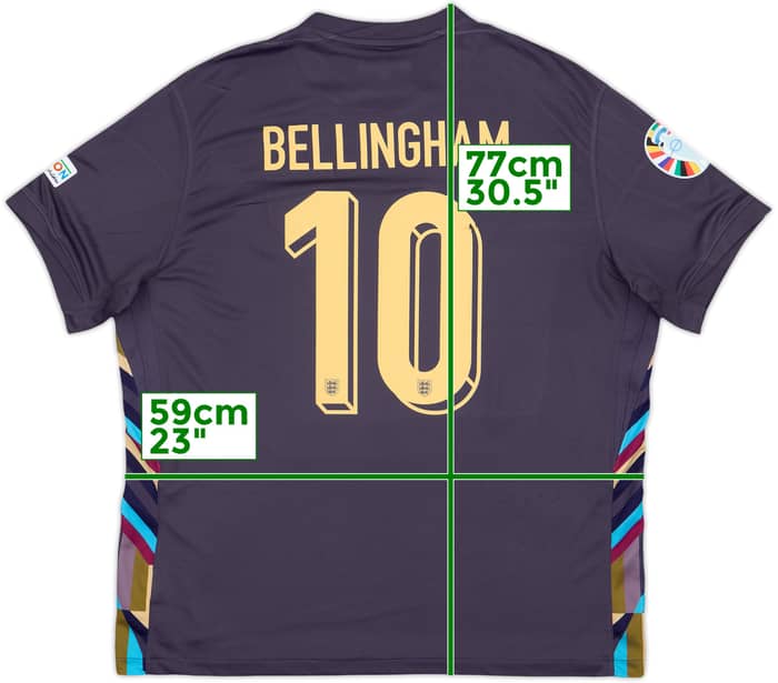 2024-25 England Away Shirt Bellingham #10 - 6/10 - (XL)