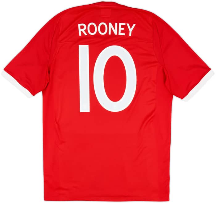 2010-11 England Away Shirt Rooney #10 - 8/10 - (M)