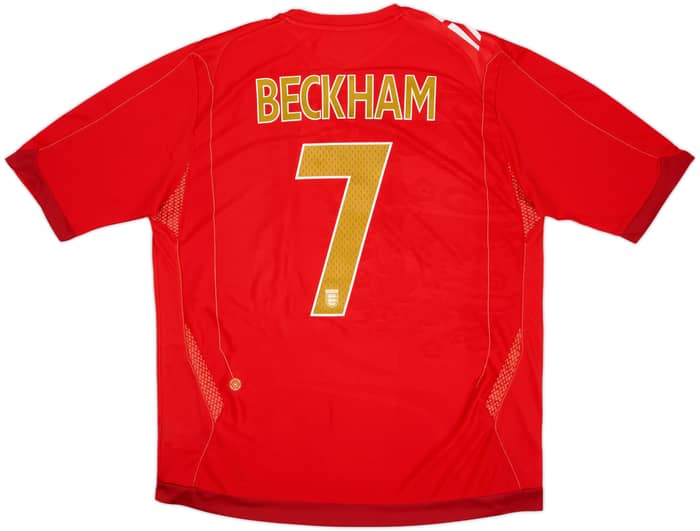 2006-08 England Away Shirt Beckham #7 (XL)
