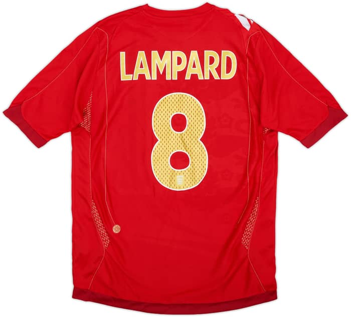 2006-08 England Away Shirt Lampard #8 - 8/10 - (S)