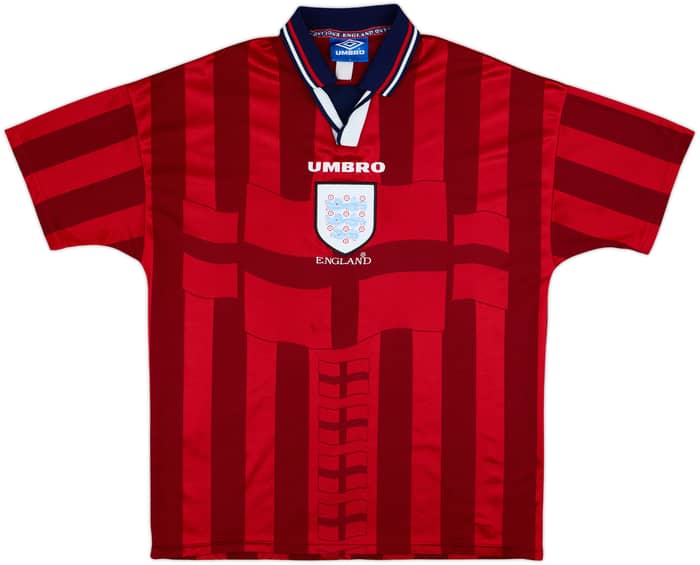 1997-99 England Away Shirt Batty #4 - 7/10 - (L)