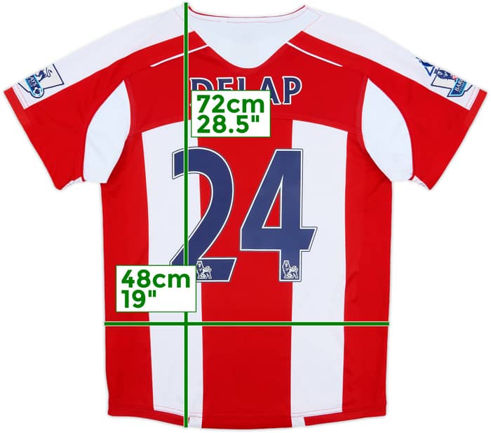 2008-09 Stoke City Home Shirt Delap #24 - 6/10 - (S)