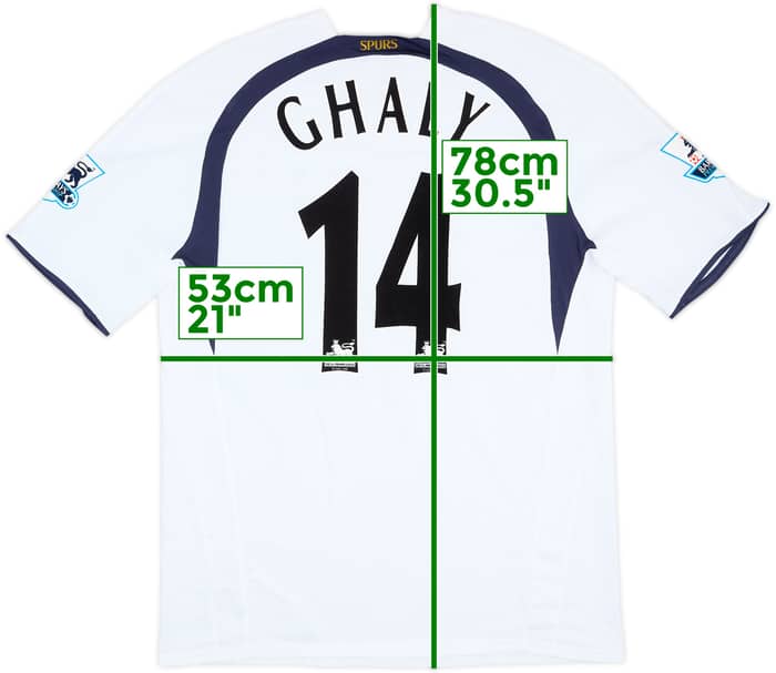 2006-07 Tottenham Home Shirt Ghaly #14 - 8/10 - (XL)