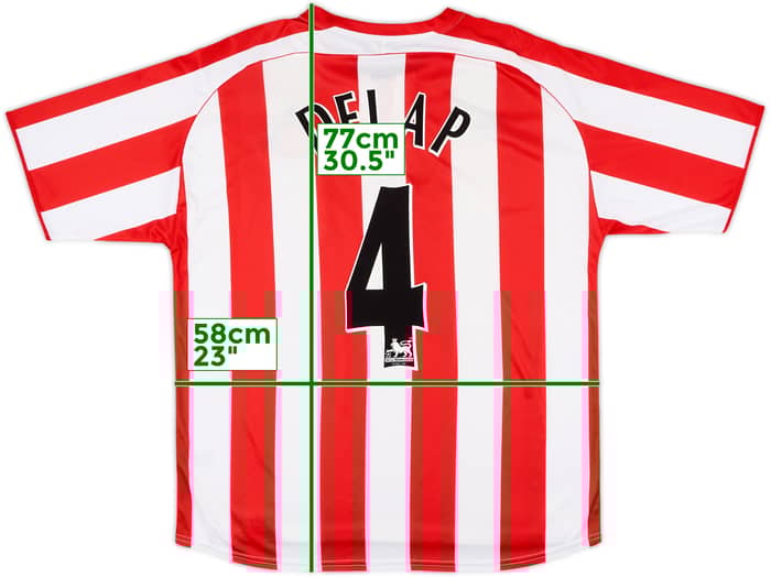 2005-07 Sunderland Home Shirt Delap #4 - 8/10 - (L)