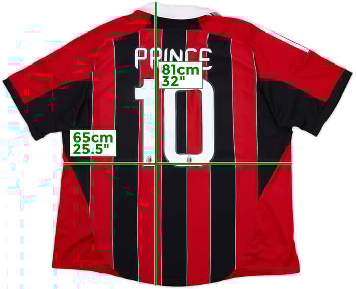 2012-13 AC Milan Home Shirt Prince #10 - 8/10 - (XXL)