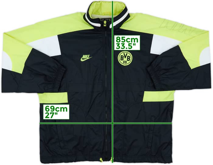 1995-96 Borussia Dortmund Nike Hooded Rain Jacket - 6/10 - (XL)