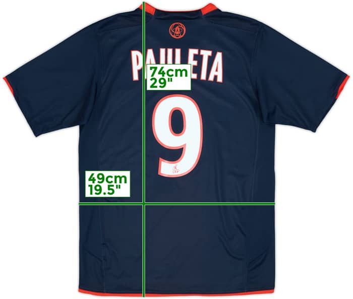 2007-08 Paris Saint-Germain Home Shirt Pauleta #9 - 10/10 - (S)