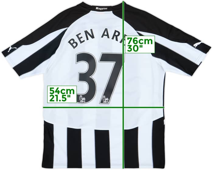 2010-11 Newcastle Home Shirt Ben Arfa #37 - 6/10 - (M)