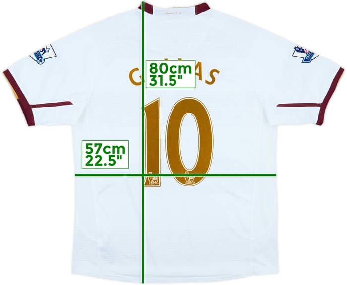 2007-08 Arsenal Away Shirt Gallas #10 - 8/10 - (L)