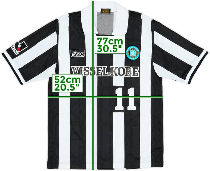 1999-02 Vissel Kobe Home Shirt #11 - 8/10 - (M)