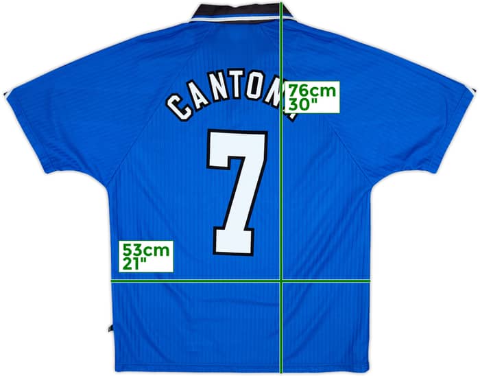 1996-98 Manchester United Third Shirt Cantona #7 - 9/10 - (L)
