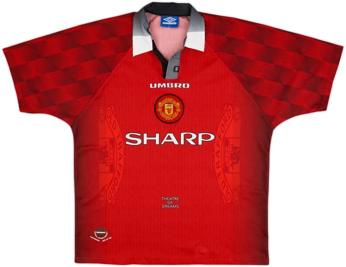 1996-98 Manchester United Home Shirt Cantona #7 - 6/10 - (XL)