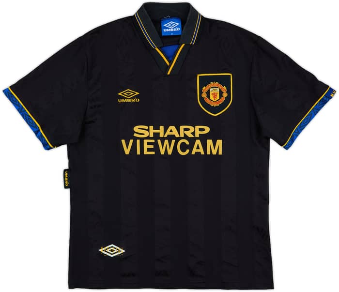 1993-95 Manchester United Away Shirt Cantona #7 - 7/10 - (M)