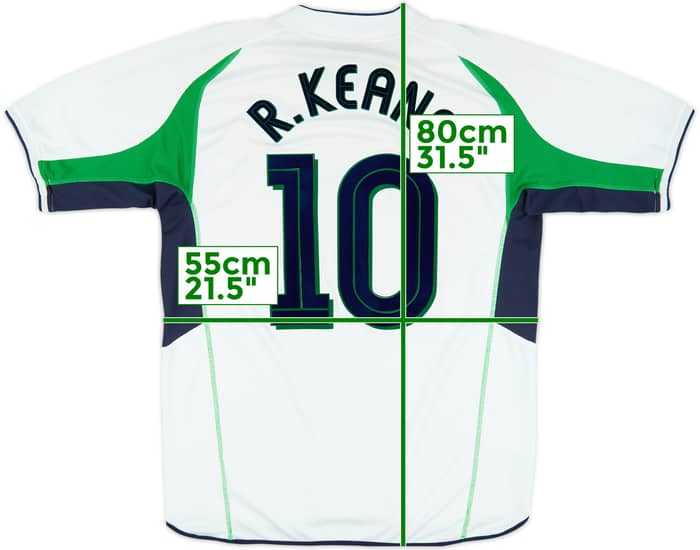2002-03 Ireland Away Shirt R.Keane #10 - 6/10 - (XL)