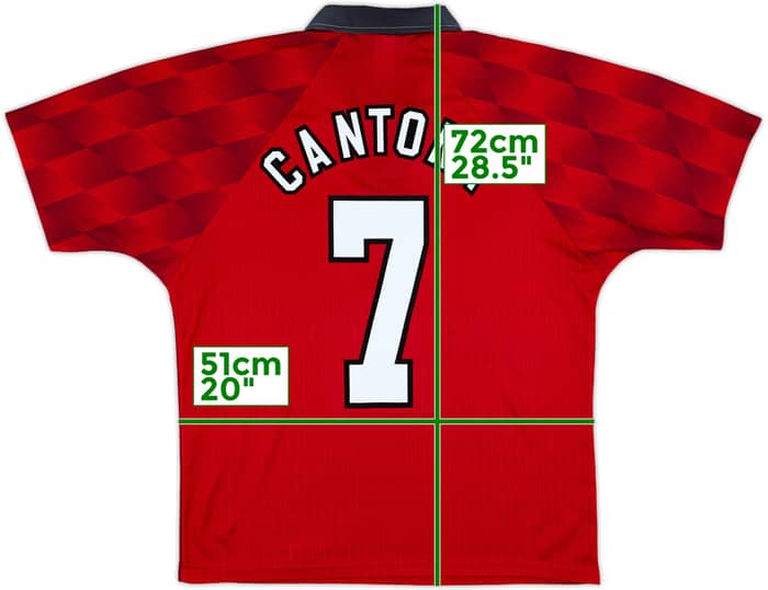 1996-98 Manchester United Home Shirt Cantona #7 - 10/10 - (M)
