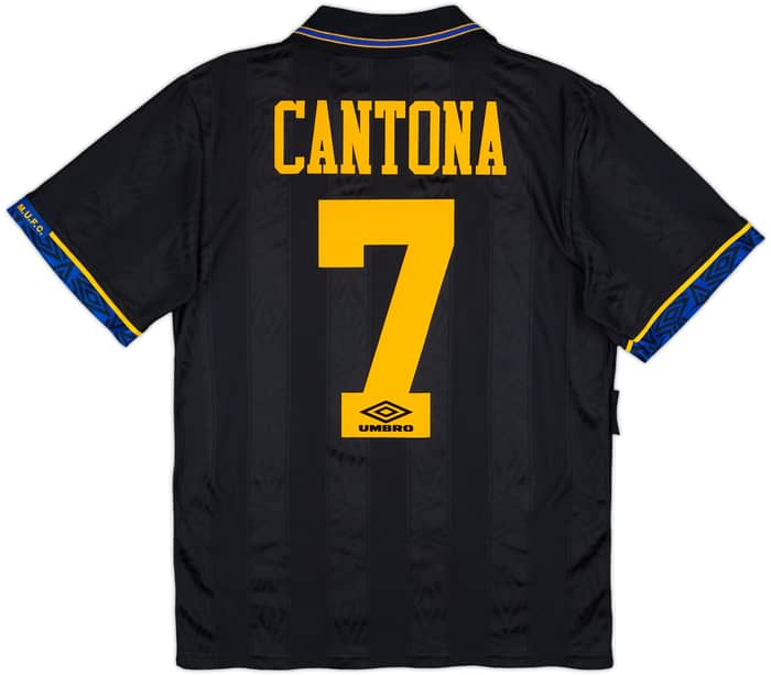 1993-95 Manchester United Away Shirt Cantona #7 - 8/10 - (S)
