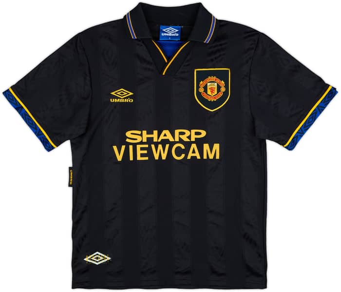 1993-95 Manchester United Away Shirt Cantona #7 - 8/10 - (S)