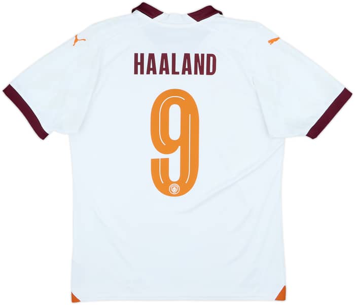 2023-24 Manchester City Away Shirt Haaland #9 - 8/10 - (M)