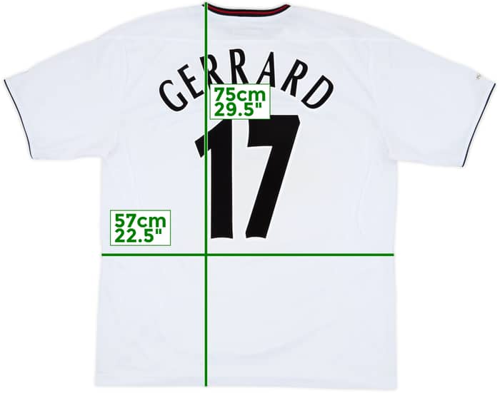 2003-04 Liverpool Away Shirt Gerrard #17 - 6/10 - (L)