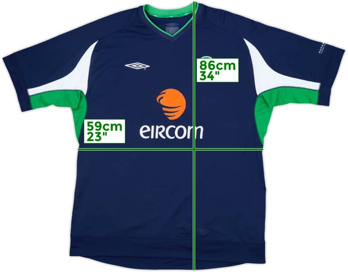 2002-03 Ireland Umbro Training Shirt - 8/10 - (XXL)