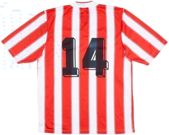 1990-91 Exeter City Match Issue Home Shirt #14