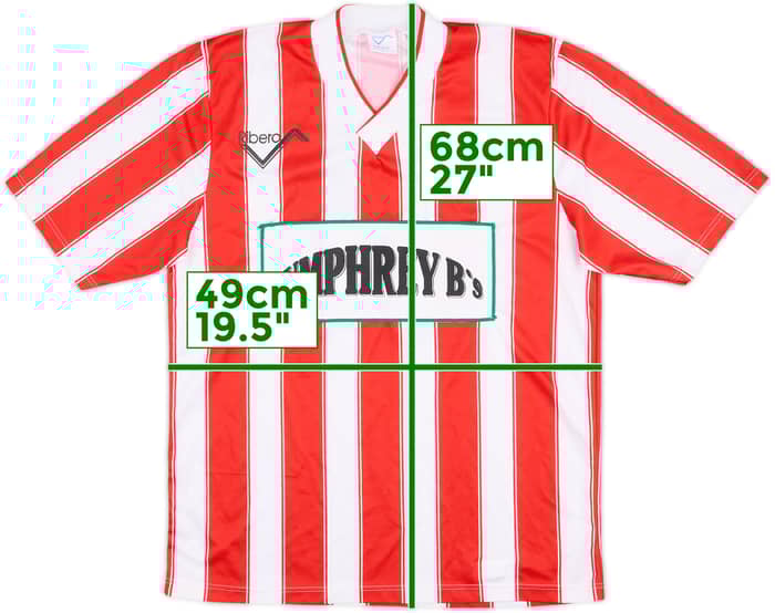1990-91 Exeter City Match Issue Home Shirt #14