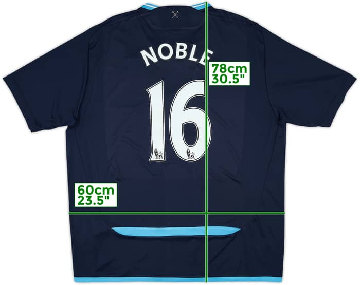 2009-10 West Ham Away Shirt Noble #16 - 8/10 - (XL)