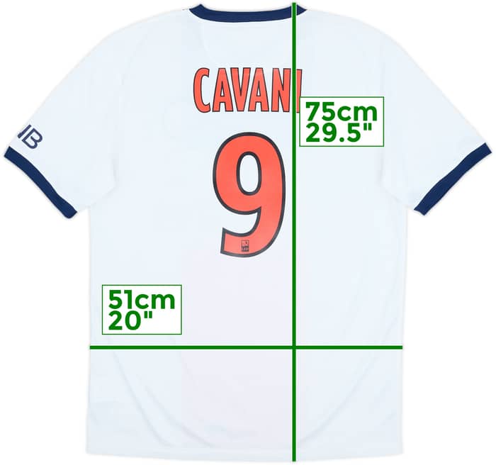 2013-14 Paris Saint-Germain Away Shirt Cavani #9 - 9/10 - (M)