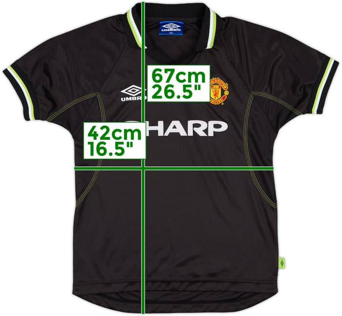 1998-99 Manchester United Third Shirt - 10/10 - (M.Boys)