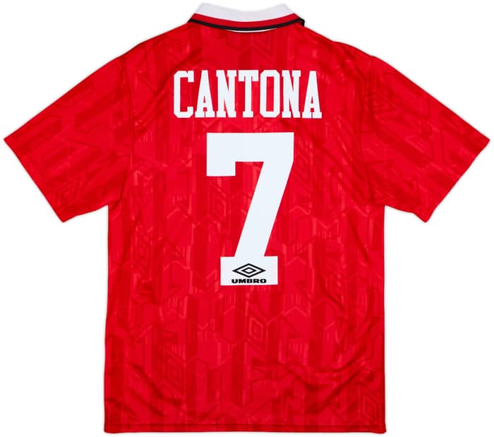 1992-94 Manchester United Home Shirt Cantona #7 - 6/10 - (S)