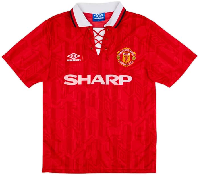 1992-94 Manchester United Home Shirt Cantona #7 - 6/10 - (S)