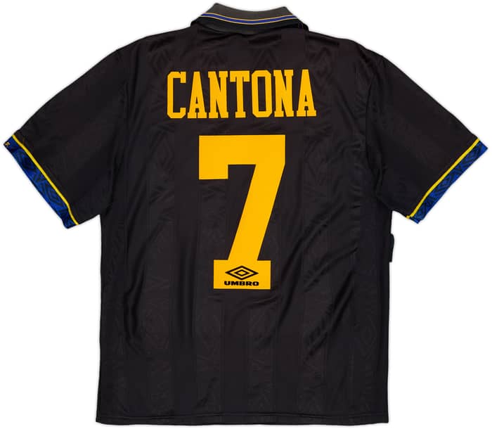 1993-95 Manchester United Away Shirt Cantona #7 - 6/10 - (M)