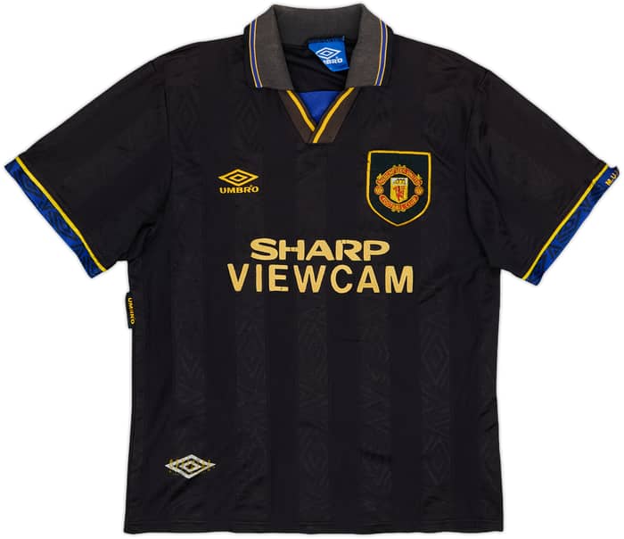 1993-95 Manchester United Away Shirt Cantona #7 - 6/10 - (M)