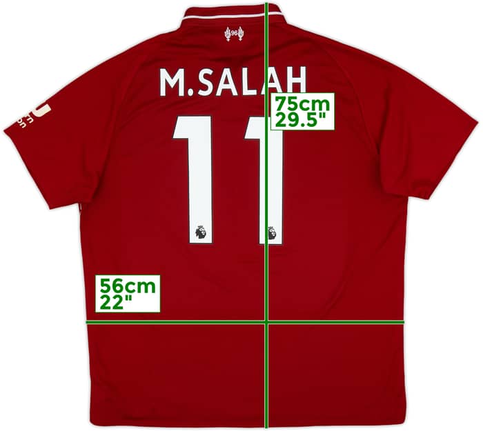 2018-19 Liverpool Home Shirt M.Salah #11 - 6/10 - (L)