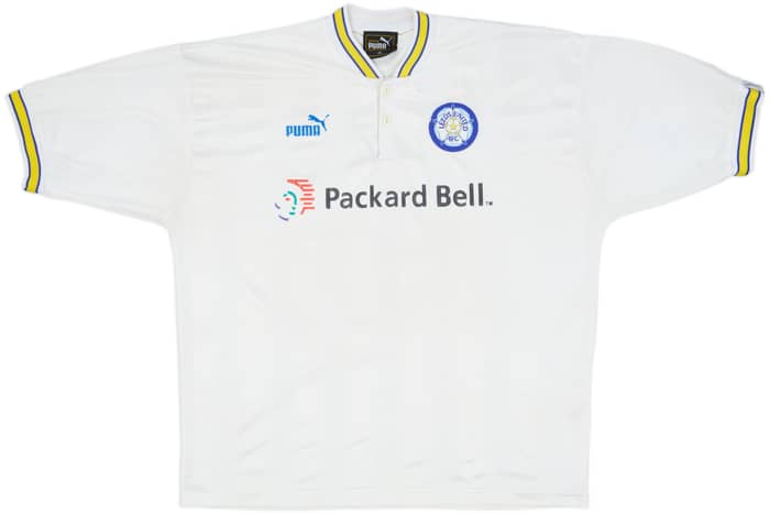 1996-98 Leeds United Home Shirt Haaland #4 - 7/10 - (XL)